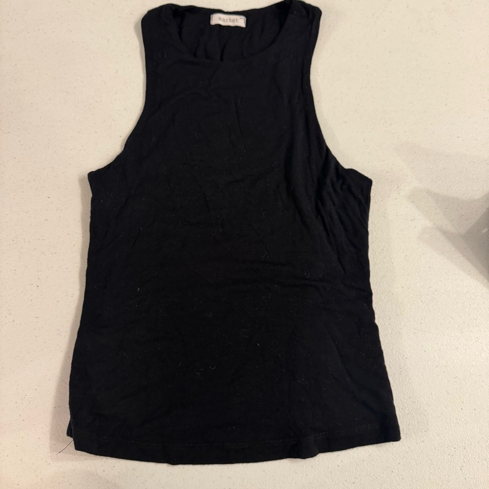 Market black tank top